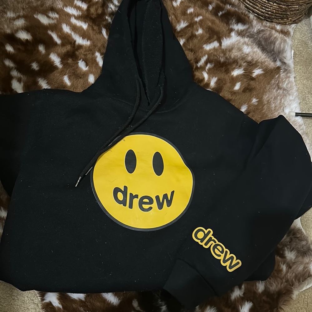 Justin Bieber Drew Black Hoodie Size Large